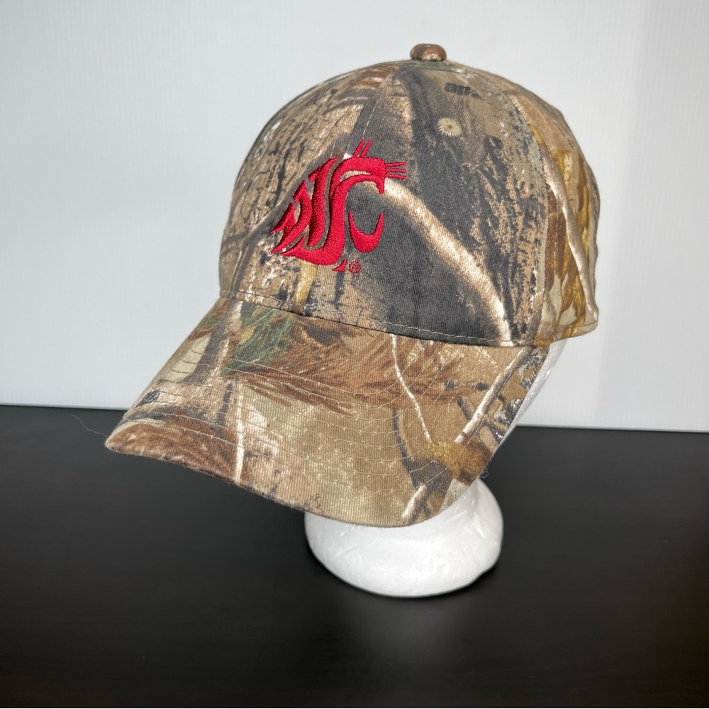 Washington State University Cougars Camo Baseball Hat Camouflage Adjustable OSFM